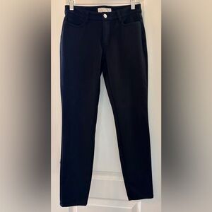 Michael Kors Black High-Rise Dress Pants Silver Button and MK Button, Size 2